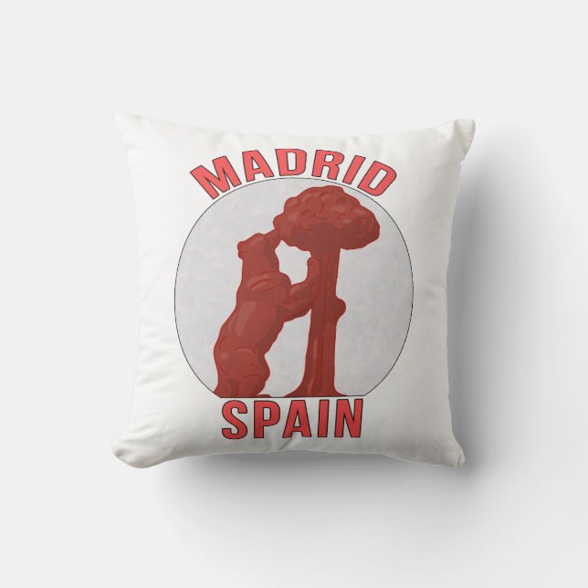 Madrid Spain Cushion (Front)