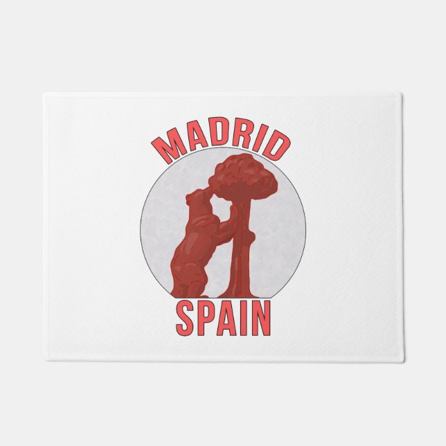 Madrid Spain Doormat (Front)