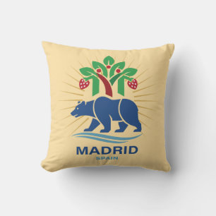 Madrid Spain Europe Cushion