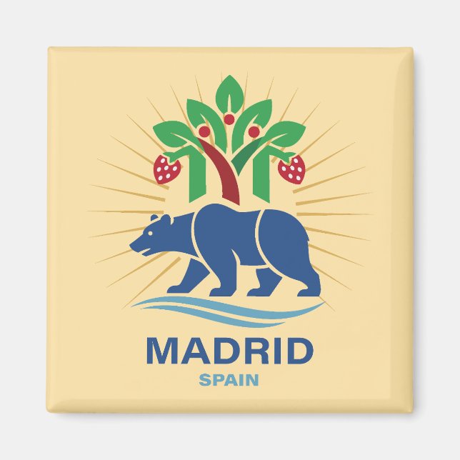 Madrid Spain Europe Magnet (Front)