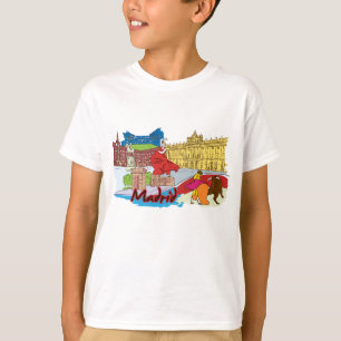 Madrid Spain Famous City T-Shirt