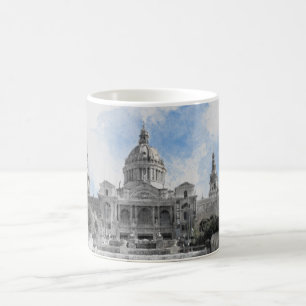 Madrid Spain – Holiday Souvenir with Scenic City  Coffee Mug