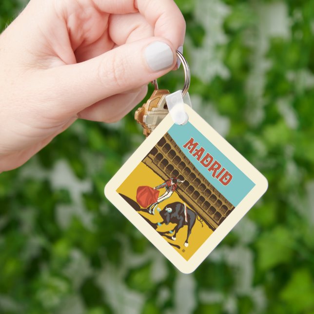 Madrid, Spain Key Ring (Hand)