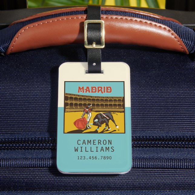 Madrid, Spain Luggage Tag (Front Insitu 2)