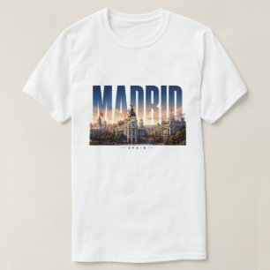 Madrid Spain Mediterranean and Iberian Travel 🌍 T-Shirt