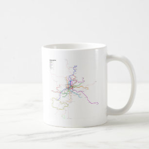 Madrid (Spain) Metro Map Coffee Mug
