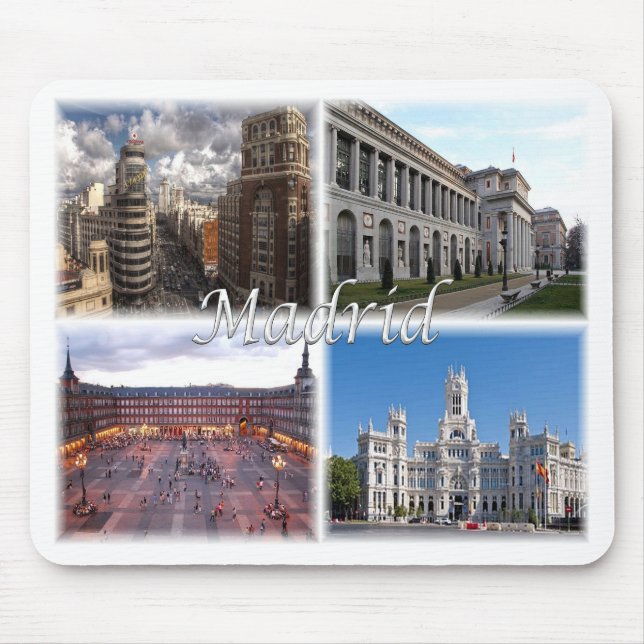 Madrid Spain Mouse Mat (Front)