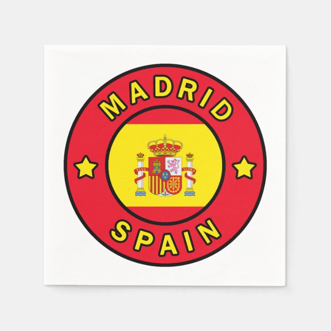 Madrid Spain Napkin (Front)