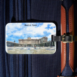 Madrid Spain Palace Luggage Tag