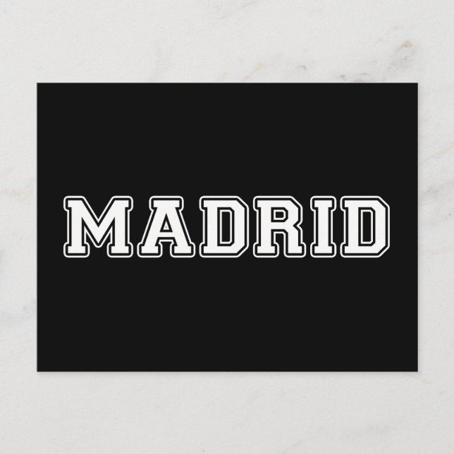Madrid Spain Postcard (Front)