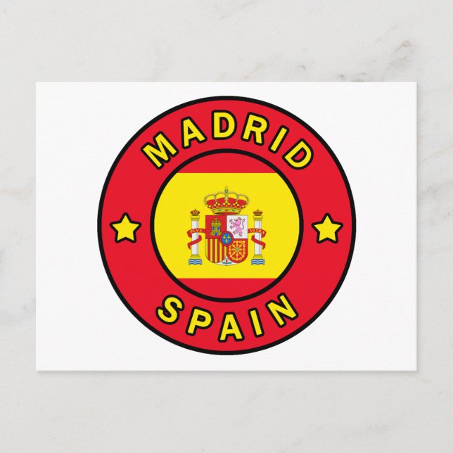 Madrid Spain Postcard (Front)