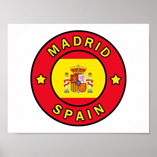 Madrid Spain Poster (Front)