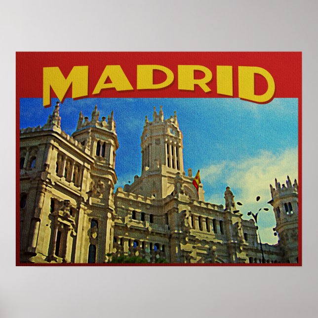 Madrid Spain Poster (Front)