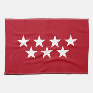 Madrid Spain (Regional) Flag Tea Towel