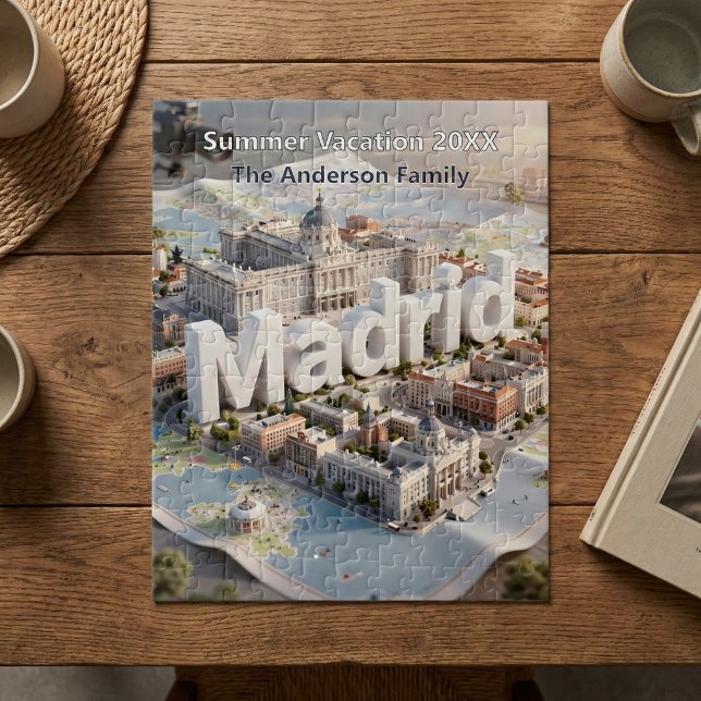 Madrid Spain Royal Palace Cityscape Family Holiday Jigsaw Puzzle (Creator Uploaded)