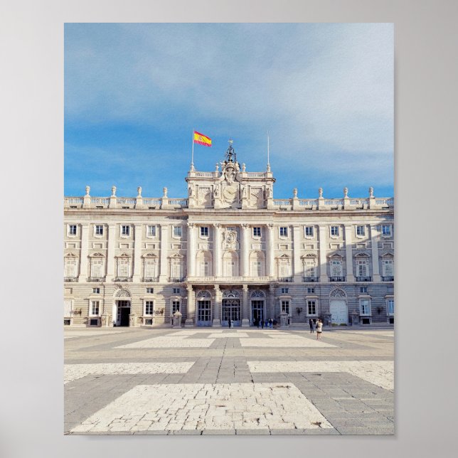 Madrid Spain Royal Palace Fortress Poster (Front)