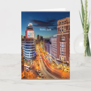 Madrid, Spain scenic photograph Card