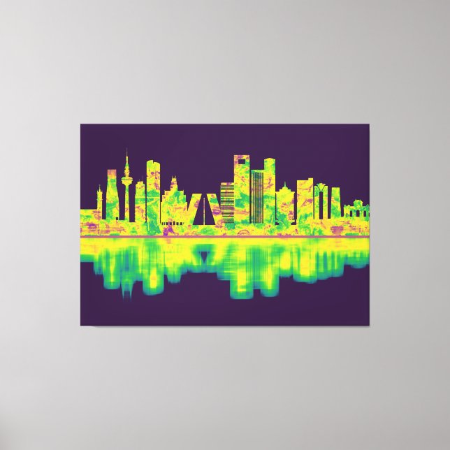 Madrid Spain Skyline Canvas Print (Front)