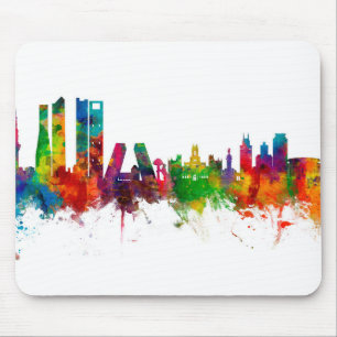 Madrid Spain Skyline Mouse Mat
