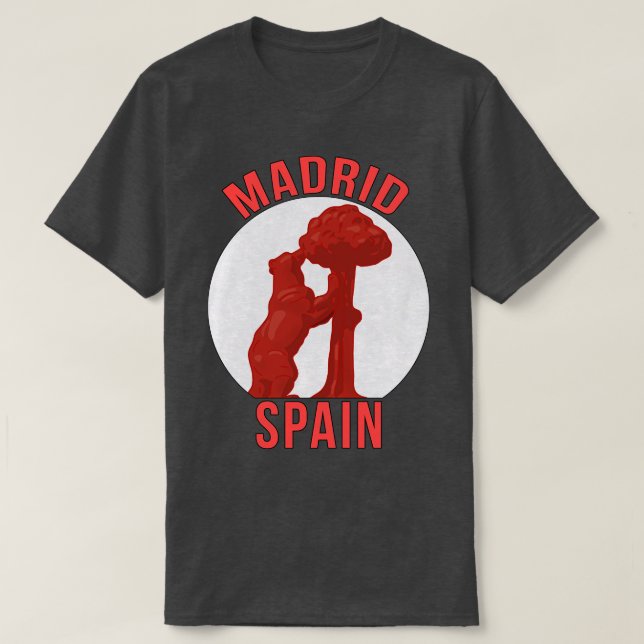 Madrid Spain T-Shirt (Design Front)