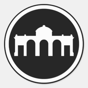 Madrid, Spain - The Modern Euro Collection Classic Round Sticker