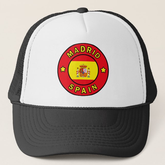 Madrid Spain Trucker Hat (Front)
