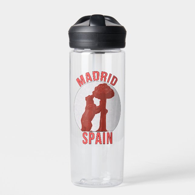 Madrid Spain Water Bottle (Front)