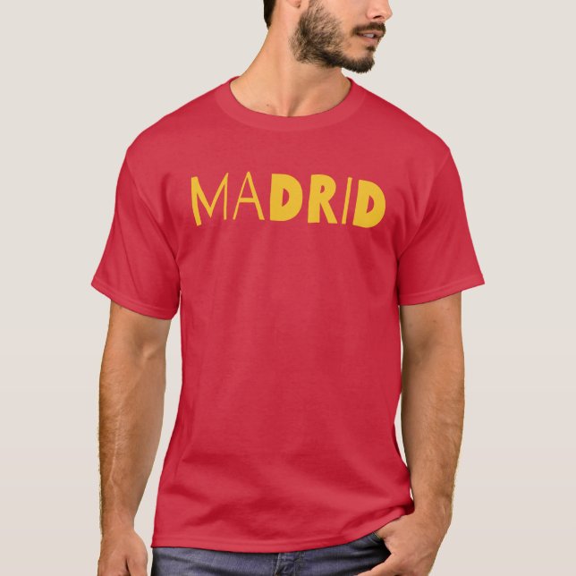 Madrid Spanish city typography logo design. T-Shirt (Front)