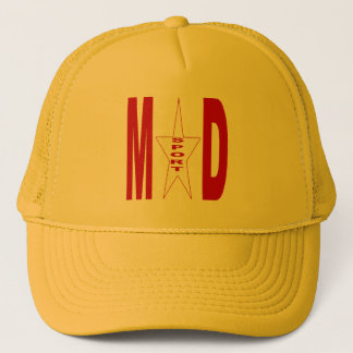 MADRID SPORT yellow trucker cap