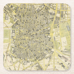Madrid Square Paper Coaster