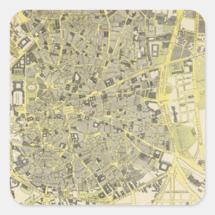 Madrid Square Sticker