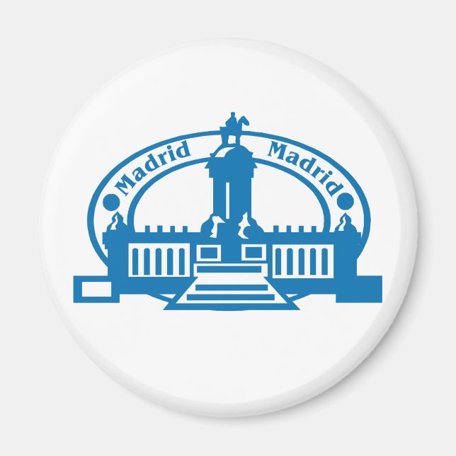 Madrid Stamp Magnet (Front)