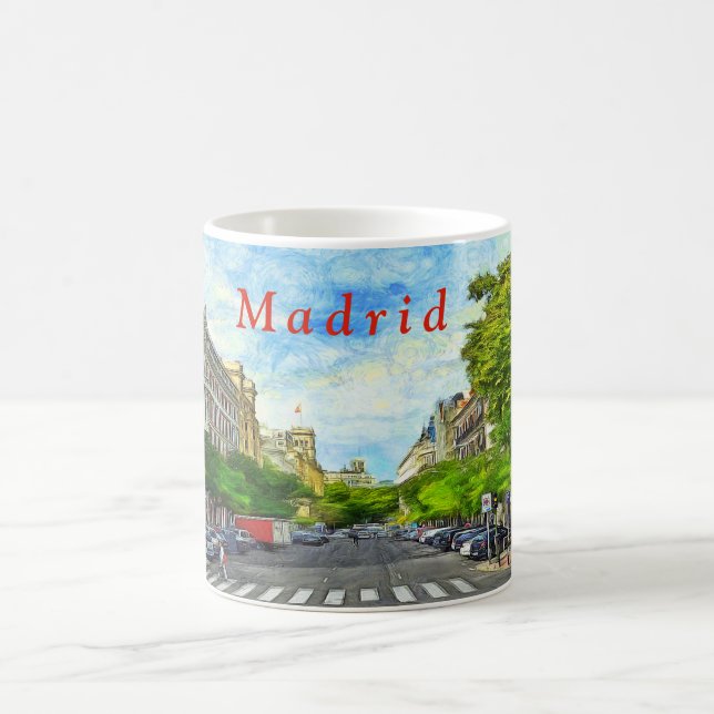 Madrid street. coffee mug (Center)