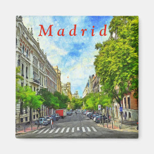 Madrid street. magnet