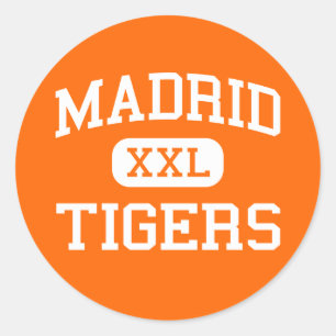 Madrid - Tigers - Madrid High School - Madrid Iowa Classic Round Sticker