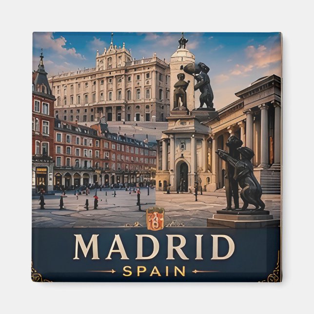 🧲 Madrid Weekend Trip Memory From Spain 🌞 Magnet (Front)