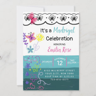 Madrigal Celebration Birthday Invitation