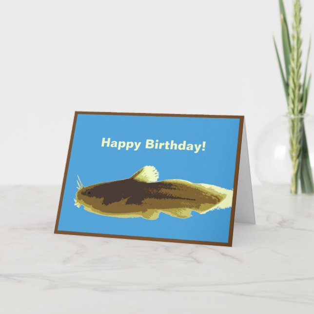 Madtom Catfish Birthday Card (Front)