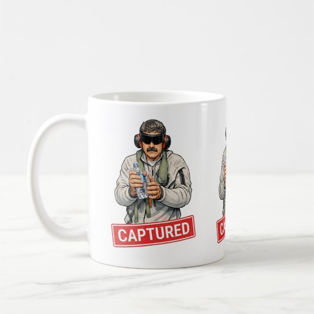 Maduro Captured Venezuela Freedom Coffee Mug (Left)