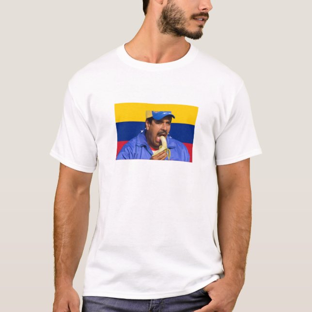 Maduro eating a banana T-Shirt (Front)