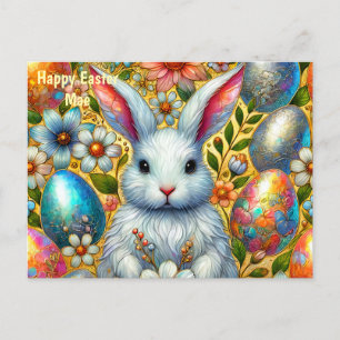 MAE ~ HAPPY EASTER BUNNY GREETING ~  HOLIDAY POSTCARD