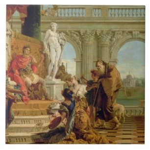Maecenas Presenting the Liberal Arts to the Empero Tile