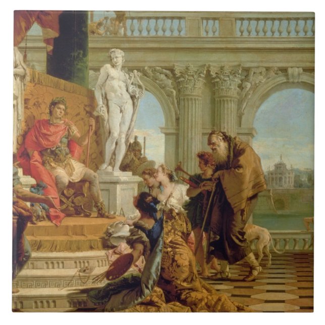 Maecenas Presenting the Liberal Arts to the Empero Tile (Front)