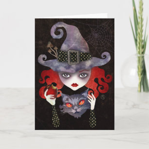Maelba. the Red Witch Greeting Card