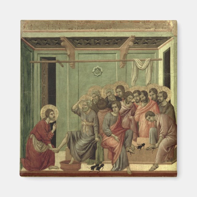 Maesta: Christ Washing the Disciples' Feet Magnet (Front)