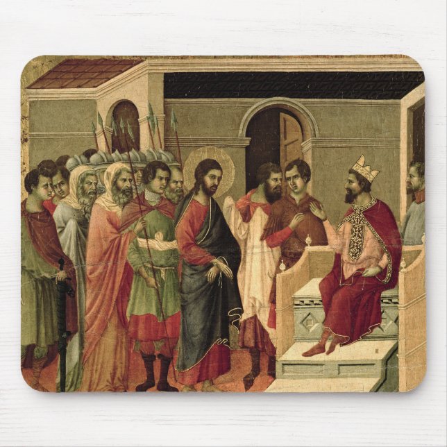 Maesta: Jesus before Herod, 1308-11 Mouse Mat (Front)
