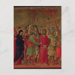 Maesta: The Road to Calvary, 1308-11 Postcard