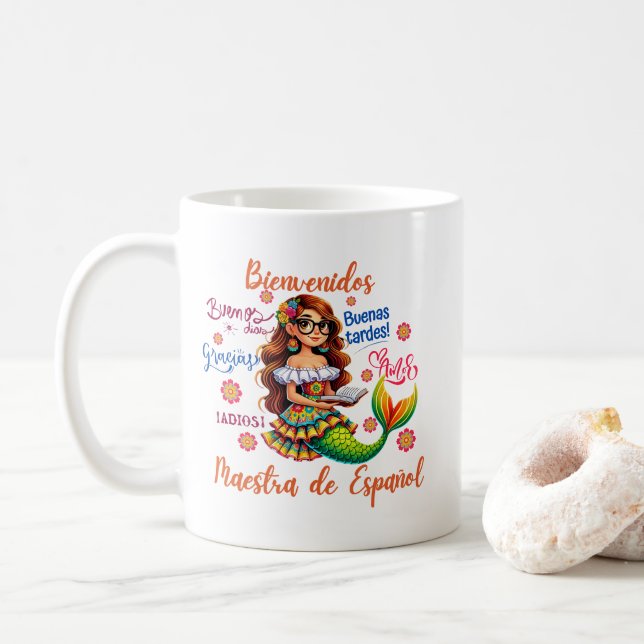 Maestra de Español Coffee Mug (With Donut)
