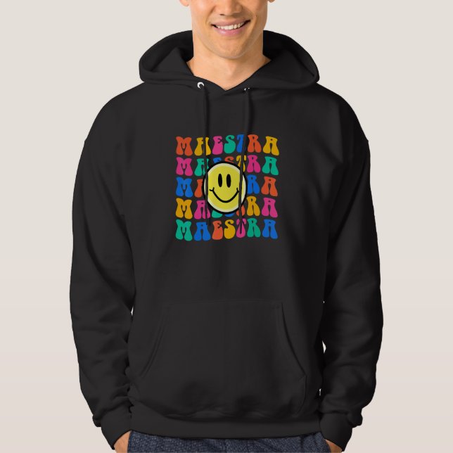 Maestra Spanish Teacher Back to School Hoodie (Front)