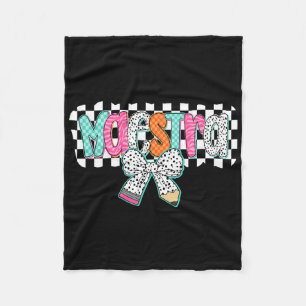 Maestra Spanish Teacher Back To School Pencil Coqu Fleece Blanket